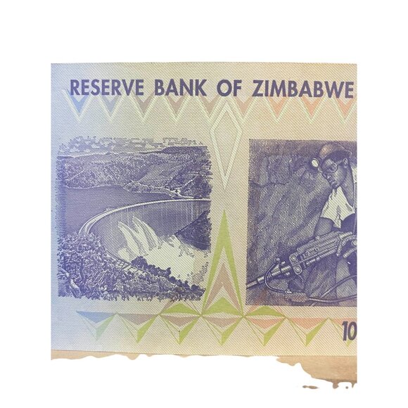 Zimbabwe 10 Billion Dollar Banknote 2008 Series 10000000000 Reserve Currency Col - Picture 7 of 8